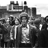 John Jacobs (l) and Terry Robbins (r) at the Days of Rage, Chicago, October 1969. Photo: David Fenton / ITVS. THE WEATHER UNDERGROUND by Sam Green and Bill Siegel Sam Green