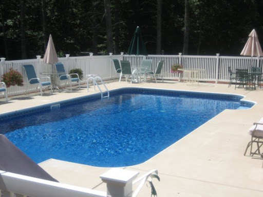 brushed concrete pool deck Epping, NH