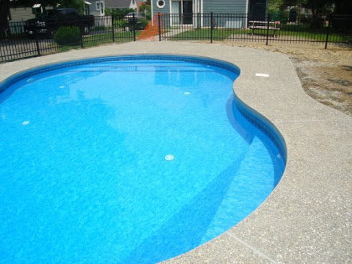 exposed aggregate pool patio Newburyport MA