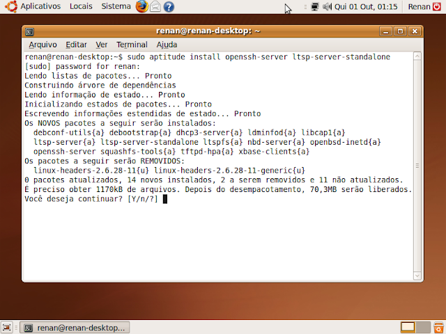 Instalando o LTSP
