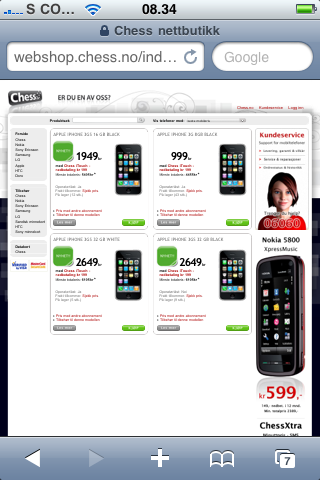 iPhone fra Chess