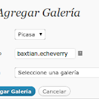 Formulario para agregar galer&iacute;a