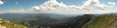 Piatra Craiului - vedere spre Bucegi