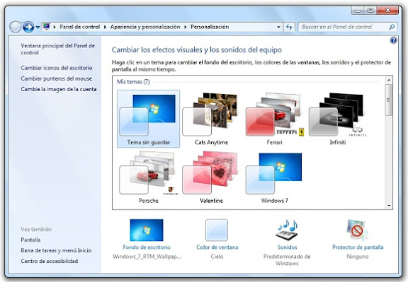 Cómo crear un tema de escritorio para Windows 7