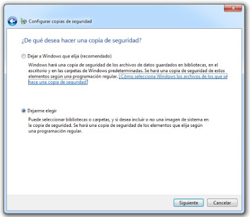 2 Cómo hacer una copia de seguridad con Windows 7