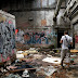 The inside of the factory