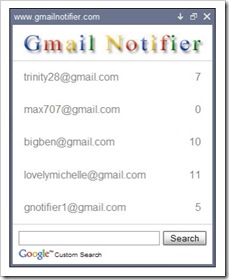 Gmail Notifier - Periksa Inbox Email Dari 5 Akun Gmail Sekaligus