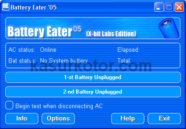 Optimalkan Baterai Laptop Anda dengan Battery Eater