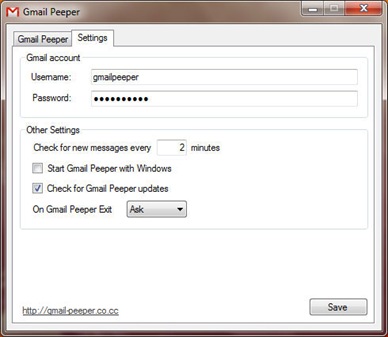 Gmail Peeper : Aplikasi untuk Notifikasi Email Gmail