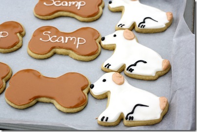 puppy shaped cookies