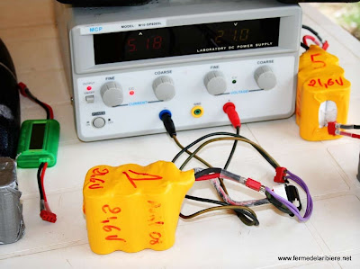 recharge des accus A123