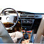 Intérieur d'un taxi “officiel” de Ouaga