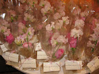 Matthew even brought beautiful pink posies for our guests to take home with them.