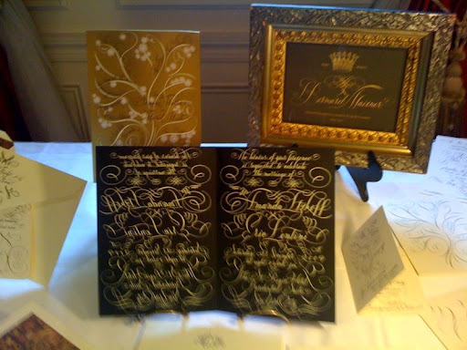Beautiful calligraphy from Bernard Maisner.