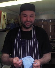 Matt Fry, our chef. Scruffy git!