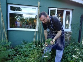 Matt gathering herbs. The scruffy git Matt gathering herbs. The scruffy git