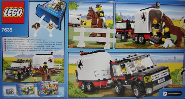 Bricker - Construction Toy by LEGO 7635 4WD with Horse Trailer