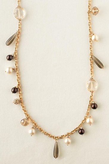 fall audrey cluster necklace