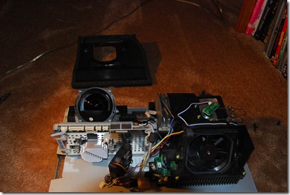 tray out shroud off