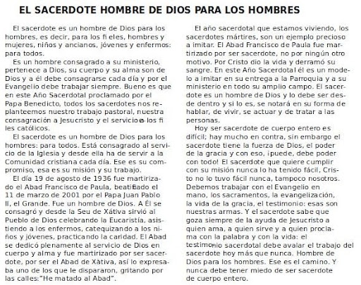 El sacerdote, hombre de Dios para los hombres El sacerdote, hombre de Dios para los hombres