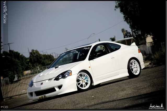White Integra side White Integra side