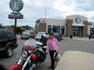 Yep, the stereotypical Adventure Riders at Starbucks