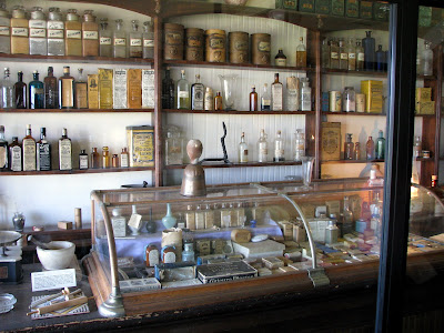 Old West drug store