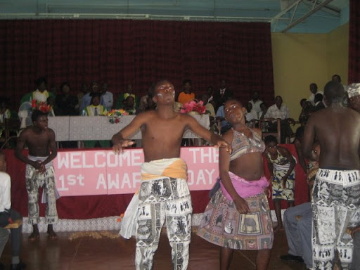 There was some entertainment during the ceremony with dancers. Note that in an all-boys school some cross-dressing is required to do the women's part of the dance.