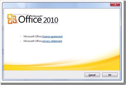 MS Office 2010 - Tela