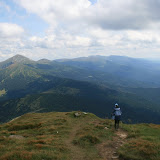 Пора на спуск, хребет просматривается во всей красе