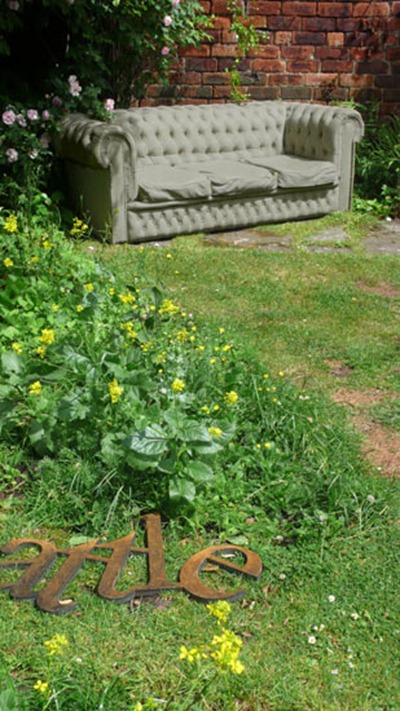 Concrete Chesterfield Sofa