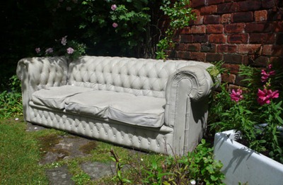 Concrete Chesterfield Sofa 1