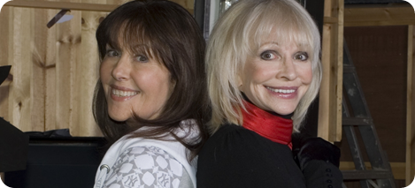 Lis Sladen and Katy Manning