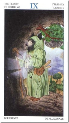 09-Major-Hermit Animal Lords TAROT