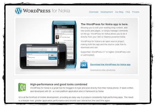 WordPress untuk Nokia
