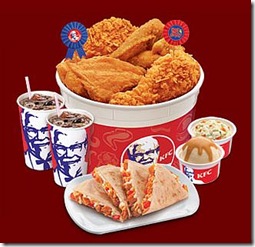 KFC bucket meal