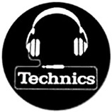 Technics Slipmat (black with headphone logo)