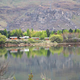 Our cabin, there on (zut!) the other side of the river!