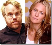 Philip Seymour Hoffman és Robin Wright a Moneyballban