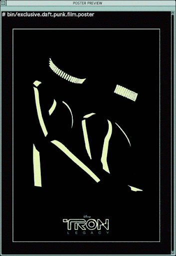 Tron: Legacy Animated Daft Punk Poster