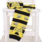 bees baby leg warmers super soft on babys legs