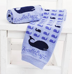 whales cotton baby leg warmer