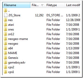 FTP folder structure
