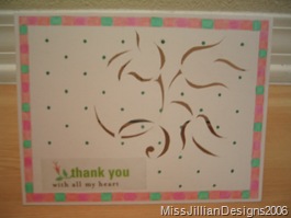 Thank you card - front - 2006, maybe April