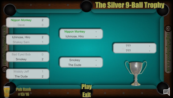 Tournaments - American 9-Ball Pool - Screen Shot Tournaments - American 9-Ball Pool - Screen Shot