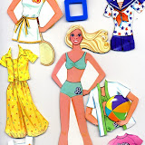 bonecas e roupas de papel