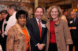 Wagner Dean's Council member Nancy Lane, NYU Wagner Alumnus Marc Sussman, and guest Cheryl Lewy