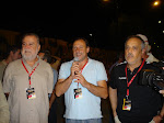 Antonio Rodrigo Torrijos, Fermín Cacho y José Manuel García en la línea de salida