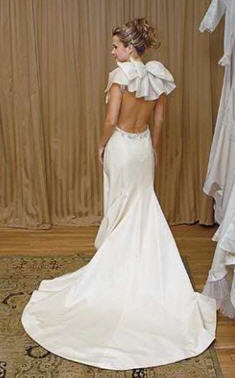 vestido de novia sin espalda