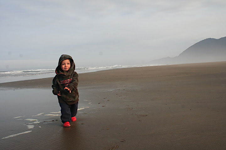 Enjoying the miles of sand and sea at Nehalem Bay